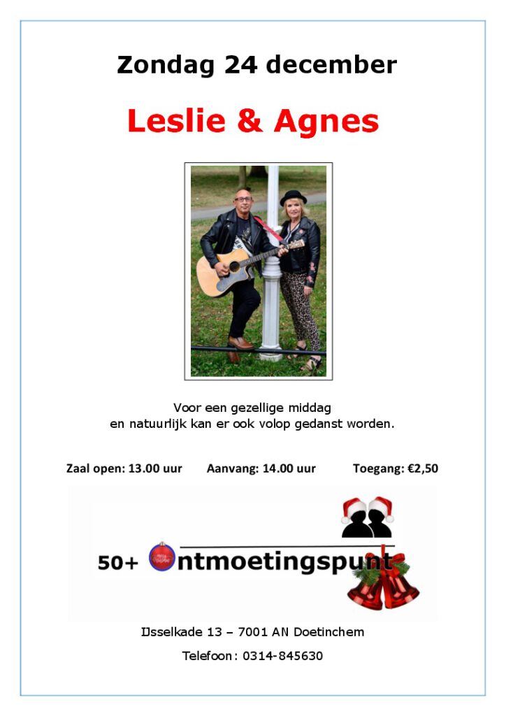 Een optreden van LESLIE & AGNES