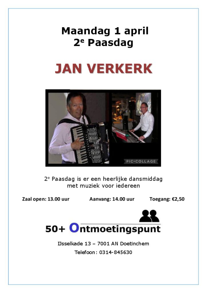 Optreden Jan Verkerk