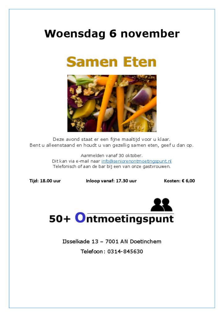 Samen Eten november