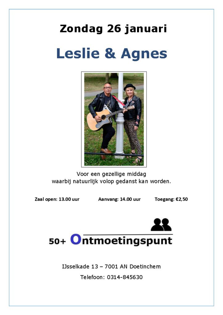 optreden van LESLIE & AGNES