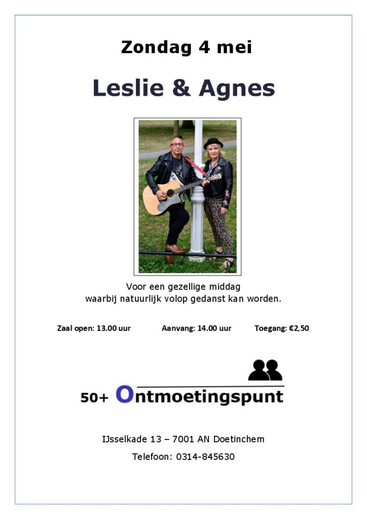 Optreden Leslie & Agnes