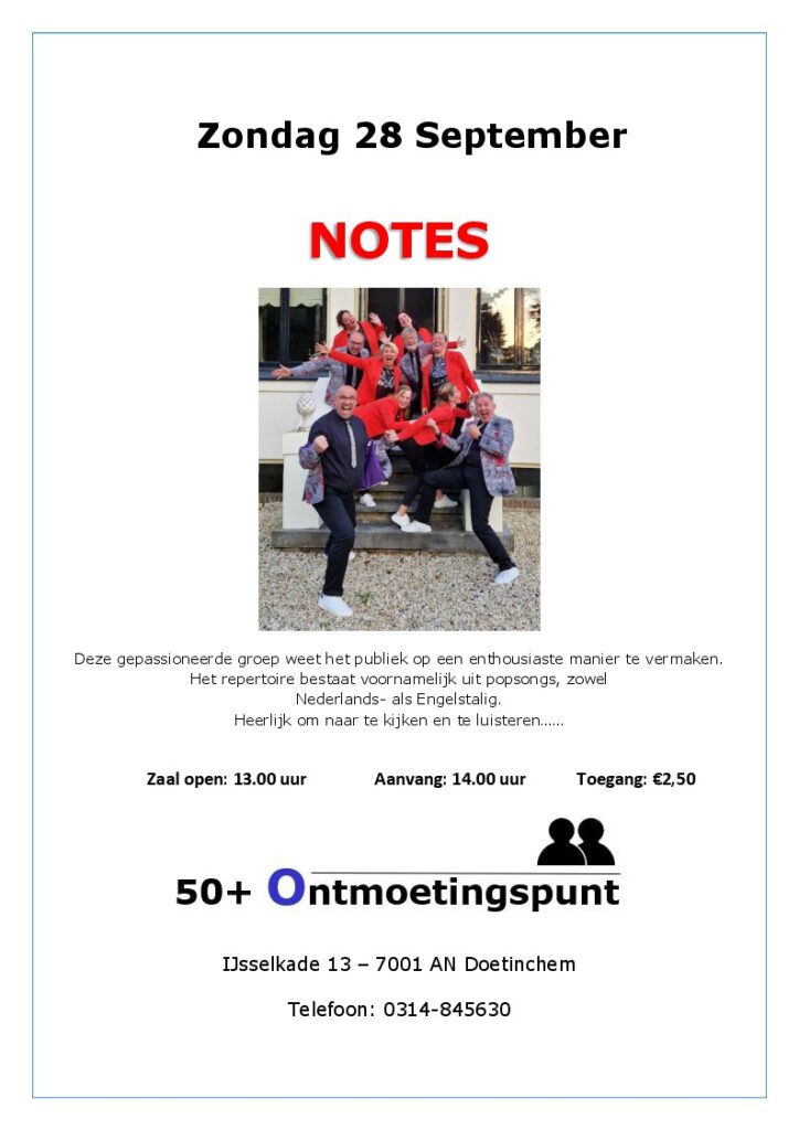 Optreden Notes