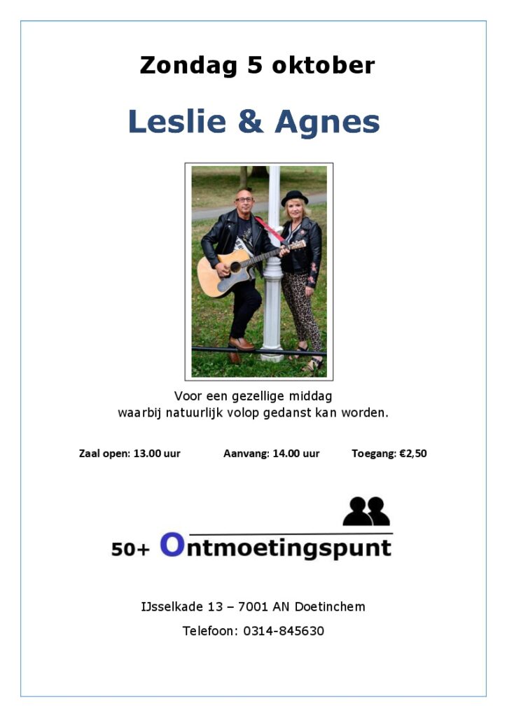 Optreden Leslie & Agnes
