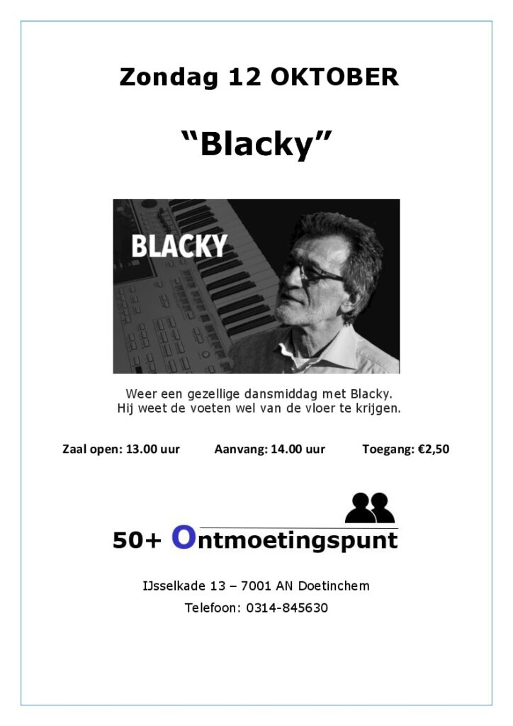 Optreden Blacky