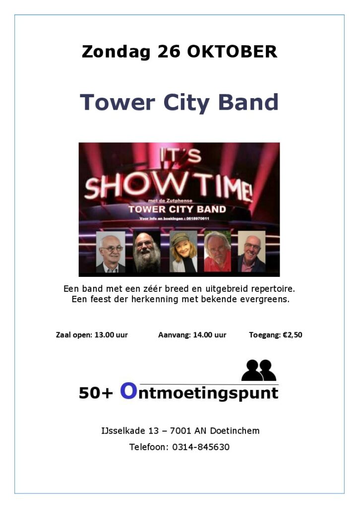 Optreden The Tower City Band