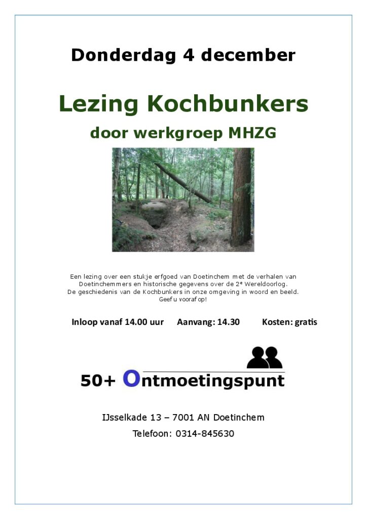Lezing over Kochbunkers