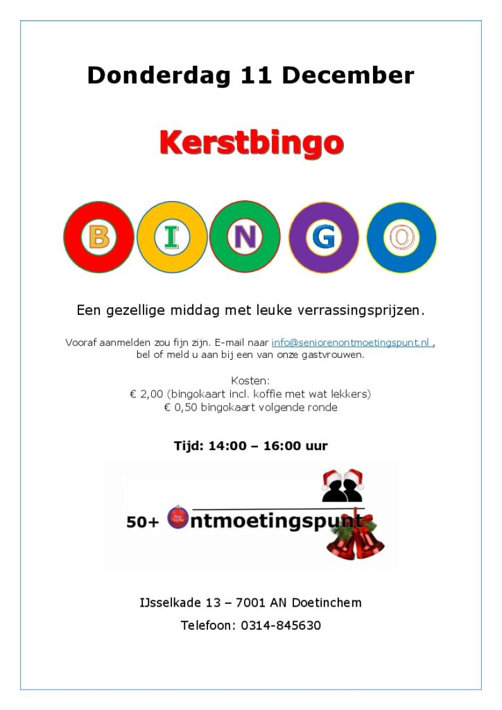 Kerstbingo