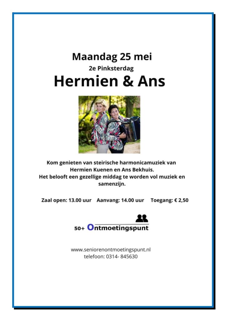 2e Pinksterdag: Duo Hermien en ans