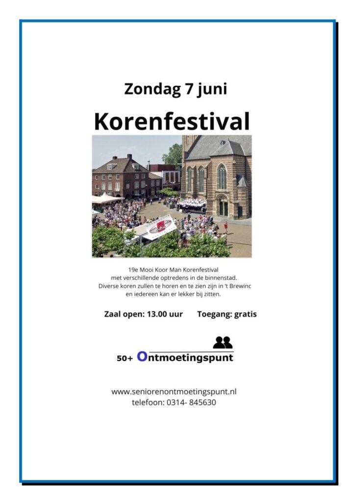 Korenfestival Mooi Koor Man