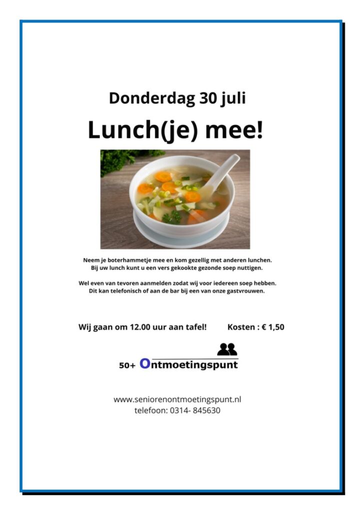 Lunch(je) mee!