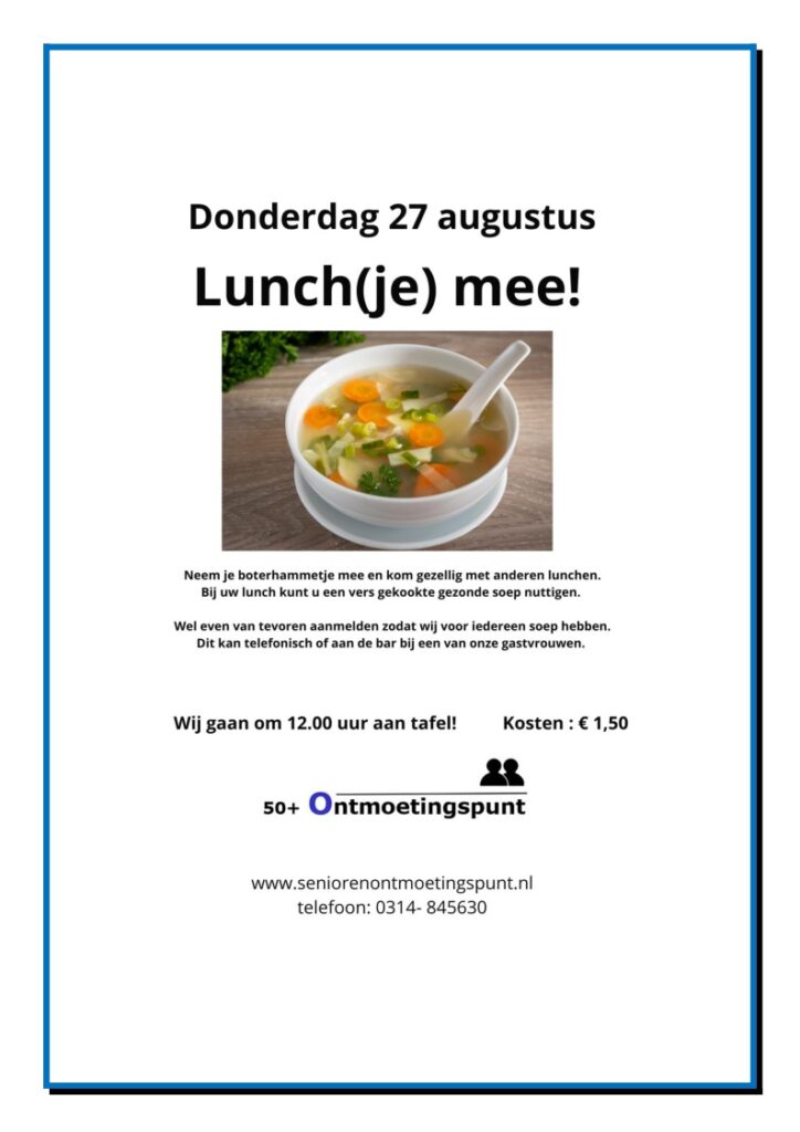 Lunch(je) mee