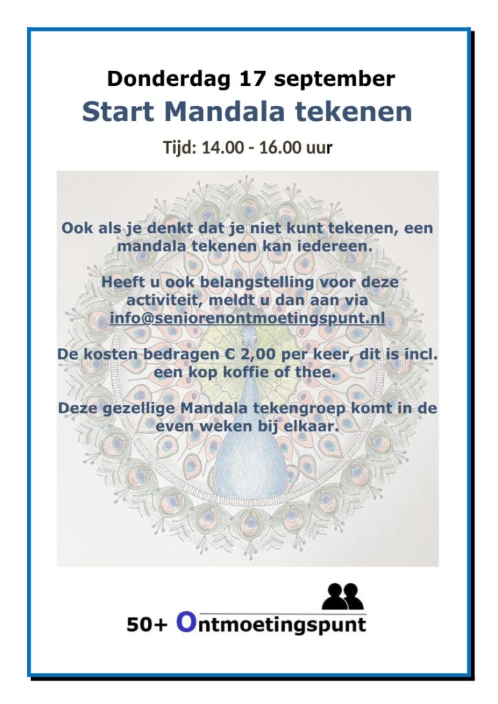 Start Mandala tekenen