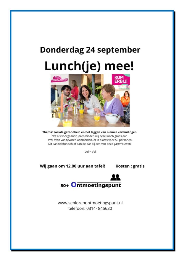 Lunch(je) mee!