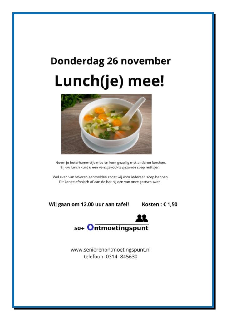 Lunch(je) mee!
